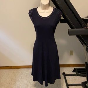 EUC Talbots sleeveless Navy blue Dress size XS